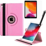 Smart Tech Apple iPad Pro 10,5 Inç ve iPad Air 3 10,5 Inç Kılıf Ekran Koruyucu Kalem Set - Açık Pembe