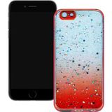 Smart Tech Apple iPhone 6/6s Simli Şeffaf Sert Slikon Kılıf - iPhone 6S - Kırmızı