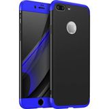 Smart Tech Apple Iphone 7 Plus Gkk Kılıf 360 Derece Tam Koruma - Mavi - Siyah