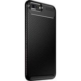 Smart Tech Apple iPhone 7 Plus Karbon Desenli Negro Silikon Kılıf Siyah