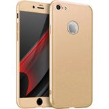 Smart Tech Apple Iphone 8 Gkk Kılıf 360 Derece Tam Koruma - Gold