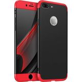 Smart Tech Apple Iphone 8 Plus Gkk Kılıf 360 Derece Tam Koruma - Kırmızı - Siyah