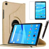 Smart Tech Lenovo Tab M8 8505 8705 8 Inç Tablet Kılıfı Ekran Koruyucu Kalem Set - Altın