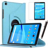 Smart Tech Lenovo Tab M8 8505 8705 8 Inç Tablet Kılıfı Ekran Koruyucu Kalem Set - Mavi