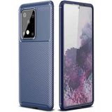 Smart Tech Samsung Galaxy S20 Ultra Karbon Desenli Negro Silikon Kılıf - Lacivert