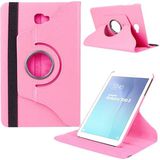 Smart Tech Samsung Galaxy Tab T580 T585 10,1 Inç Döner Standlı Tablet Kılıfı - Toz Pembe