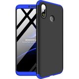 Smart Tech Xiaomi Mi Max 3 Gkk Kılıf 360 Derece Tam Koruma - Siyah - Mavi