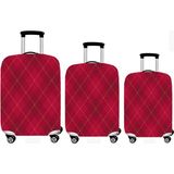 Smart Travel 3lü Set Büyük Orta Kabin Boy Valiz Bavul Koruyucu Kılıfı - Altın - Kırmızı