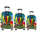 Smart Travel 3lü Set Büyük Orta Kabin Boy Valiz Bavul Koruyucu Kılıfı Balonlu Çok Renkli