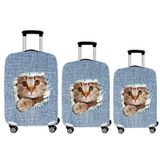 Smart Travel 3lü Set Büyük Orta Kabin Boy Valiz Bavul Koruyucu Kılıfı Kedi