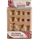 Smarta Silikon Kalıplar Saksılar 3002 - 1 Adet - 26 x 26 x 7 cm