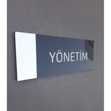 Smartad Aynalı Klasik Seri Yönetim Kapı Isimliği