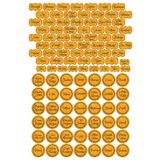 Smartad Bambu 107 Adet Baharat Bakliyat Kuruyemiş Kavanoz Etiketi Sticker