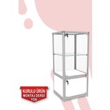 Smartad Camlı Vitrin - Camlı Dolap - Camlı Koleksiyon Vitrini - Teşhir Vitrini 95x40x40