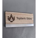 Smartad Klasik Mdf Serisi Toplantı Odası Kapı Isimliği