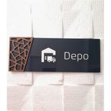 Smartad Wooden Serisi Depo Kapı Isimliği