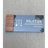 Smartad Wooden Serisi Mutfak Kapı Isimliği