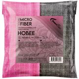 SmartBee Hobee 2'li Kareli Simli 40x40 cm 320GSM - Pembe/Gri Ovma Bezi