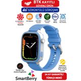 Smartberry Görüntülü Görüşme Gps Wıfı Net Konum Gizli Dinleme Akıllı Çocuk Takip Saati Sim Kartlı - Mavi Z51