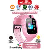 Smartberry Z2 Lbs Konumlu Akıllı Çocuk Takip Saati Sim Kartlı Arama, Kameralı, Gizli Dinleme Özellikli -pembe