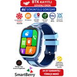 Smartberry Z32 Görüntülü Görüşme Gps Wıfı Net Konum Gizli Dinleme Akıllı Çocuk Takip Saati Sim Kartlı - Mavi