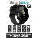 SMARTBLUE Sim Kartlı, Konum Takipli, Sos Acil Arama Ve Imei Kayıtlı Akıllı Çocuk Takip Saati