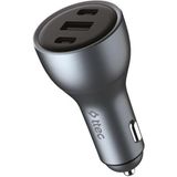 Smartcharger Trio Pd 130W Araç Hızlı Şarj Aleti 2 Usb-C+Usb-A - 001-Renkli