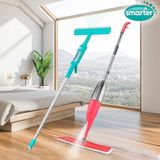 Smarter 2’li Mop Takımı Cam Sprey Mop Paspas Temizlik Seti 350 ml Yeşil Renkli Ergonomik Tasarım