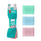 SMARTER 3 Lü Mikrofiber Temizlik Bezi 3 Lü Pratik Sünger