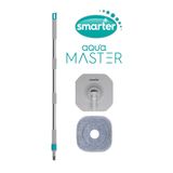 SMARTER Aqua Master Sap, Plate Ve Mop Temiz & Kirli Suyu Ayırma Özelliği Otomatik Temizlik Seti Mop