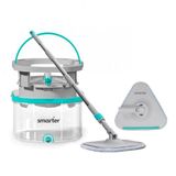 SMARTER Aqua Max ÖZEL SERİ Temiz & Kirli Suyu Ayırma Çift Kova Üçgen Aparat Temizlik Seti Mop Paspas