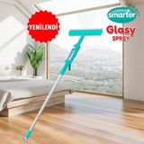 SMARTER Glasy Sprey Cam Temizleme Sistemi Mop Paspas Temizlik Seti - Turkuaz