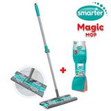 Smarter Magıc Mop + Mikrofiber 3 Lü Temizlik Bezi Paspas Mandallı Yer Yüzey Temizlik Havlusu Bezi Uyumlu