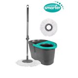 SMARTER Otomatik Temizlik Seti Mikrofiber Yedekli Mop Paspas