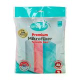 Smarter Premium 3'lü Mikrofiber Temizlik ve Cam Bezi Smarter Premium 3'lü Mikrofiber Temizlik ve Cam Bezi 40 x 40 cm
