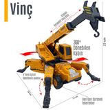 Smartfox Oyuncak Iş Makinesi / Vinç Iş Makinası - Sürtmeli