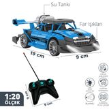 SmartFox Uzaktan Kumandalı Sprey Fonksiyonlu Şarjlı - Duman Atan Oyuncak Araba 1:20 - Mavi
