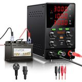 Smartgift 0-30V/10A Ayarlı Dc Güç Kaynağı Voltaj Regülatörü Şarj Fonksiyonlu (Siyah)