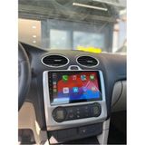 SmartGO Ford Focus 2 Android Gps Carplay 8+256 GB Kamera + Çerçeve (2005-2007) (Yazılımsal) - RENK - Siyah