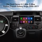 SmartGO Ford Focus Iı C-Max S-Max Fusion Transit Galaxy 2006-2011 2.5d Android Auto Carplay Navigasyon Multimedya Sistemi (Yazılımsal) - scn107534 - Renkli
