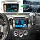 SmartGO Hyundai Accent Era Android Gps Carplay 8+256 GB Kamera + Çerçeve (2006-2012) (Yazılımsal) - RENK - Siyah