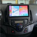 SmartGO Hyundai I30 Dijital Klima Android Gps Carplay 8+256 GB Kamera + Çerçeve (2008-2011) (Yazılımsal) - RENK - Siyah