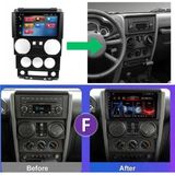 SmartGO Jeep Wrangler Android Gps Carplay 8+256 GB Kamera + Çerçeve (2007-2010) (Yazılımsal) - RENK - Siyah
