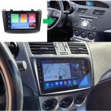 SmartGO Mazda 3 Android Gps Carplay 8+256 GB Kamera + Çerçeve (2010-2013) (Yazılımsal) - RENK - Siyah
