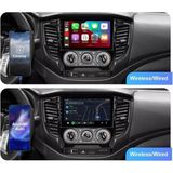 SmartGO Mitsubishi L200 Manuel Klima Android Gps Carplay 8+256 GB Kamera + Çerçeve (2015-2021) (Yazılımsal) - RENK - Siyah