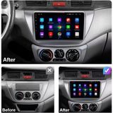 SmartGO Mitsubishi Lancer Android Gps Carplay 8+256 GB Kamera + Çerçeve (2004-2008) (Yazılımsal) - RENK - Siyah