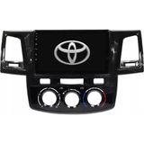 SmartGO Toyota Hilux Manuel Klima Android Gps Carplay 8+256 GB Kamera + Çerçeve (2008-2015) (Yazılımsal) - RENK - Siyah