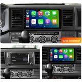 SmartGO Volkswagen Caravelle Android Gps Carplay 8+256 GB Kamera + Çerçeve (2015-2020) (Yazılımsal) - RENK - Siyah