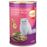 Smartheart Jöle İçinde Deniz Ürünleri ve Karidesli Yetişkin 400 gr Kedi Konservesi