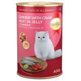 Smartheart Jöle İçinde Yengeç ve Sardalyalı Yetişkin 400 gr Kedi Konservesi